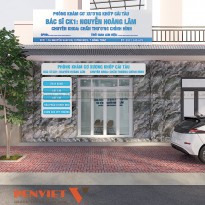 Thiết kế phòng khám cơ xương khớp Bác sĩ Lâm – Đồng Tháp với không gian 37m²